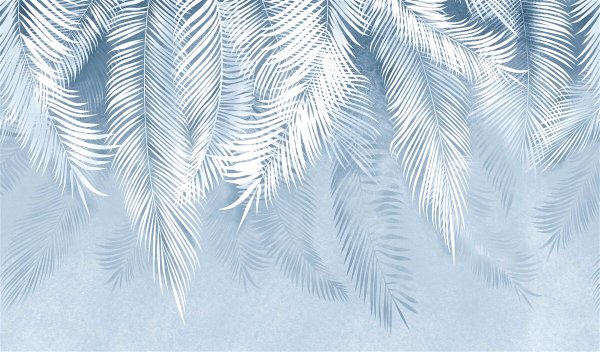 Fotobehang varenbladeren wijzen naar beneden