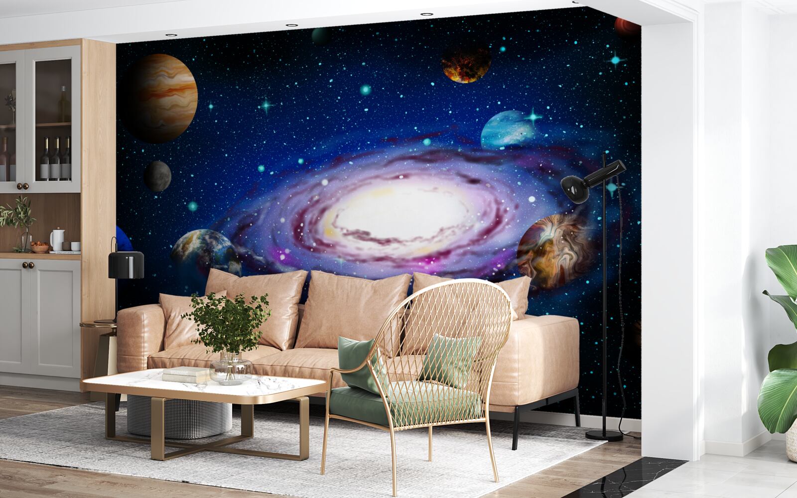 Fotobehang sterrenbeelden van ons universum