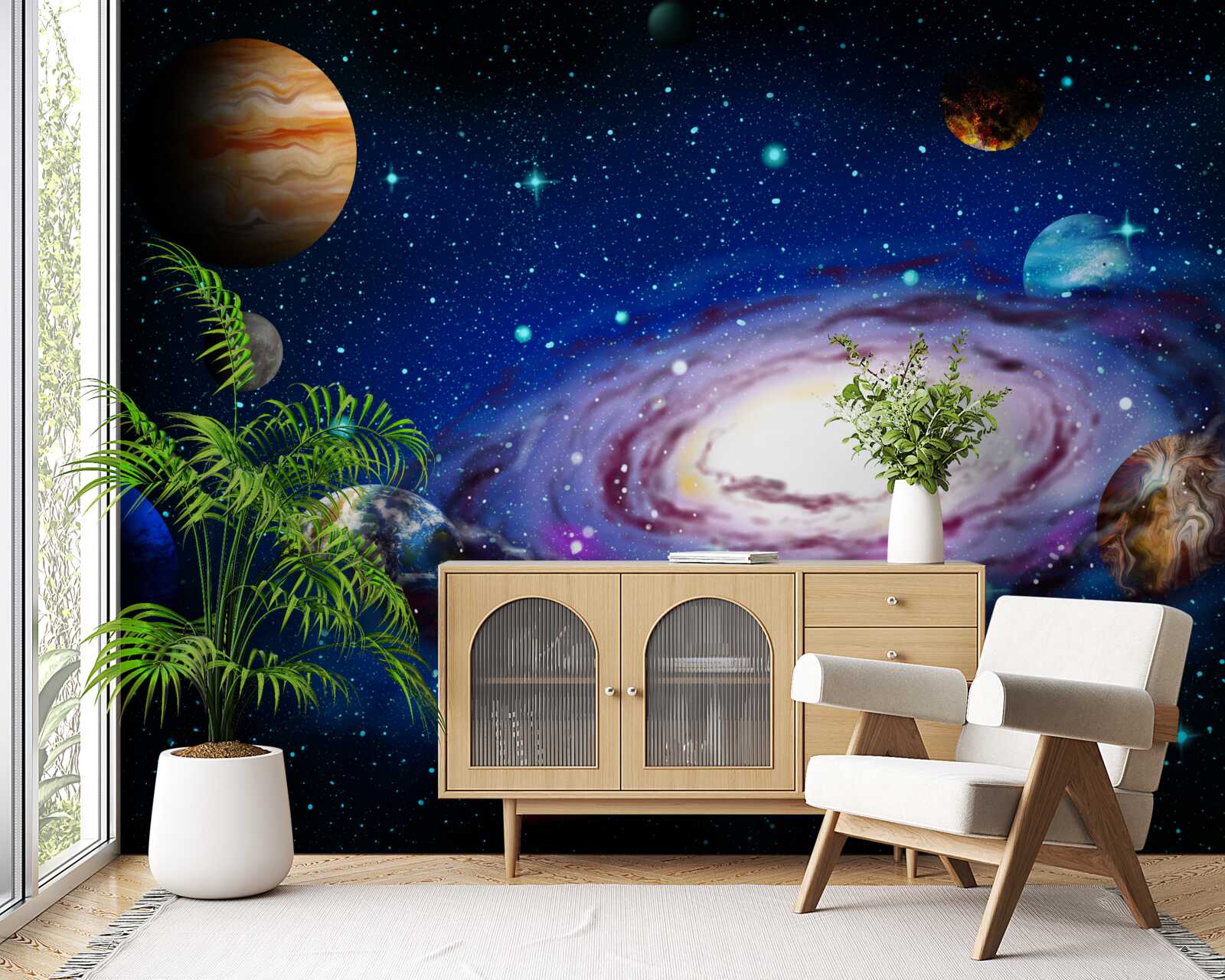 Fotobehang sterrenbeelden van ons universum