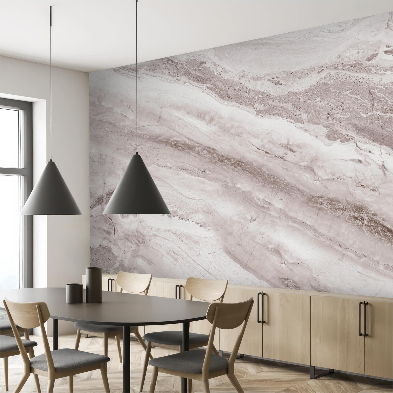 Fotobehang lichtbruin marmer