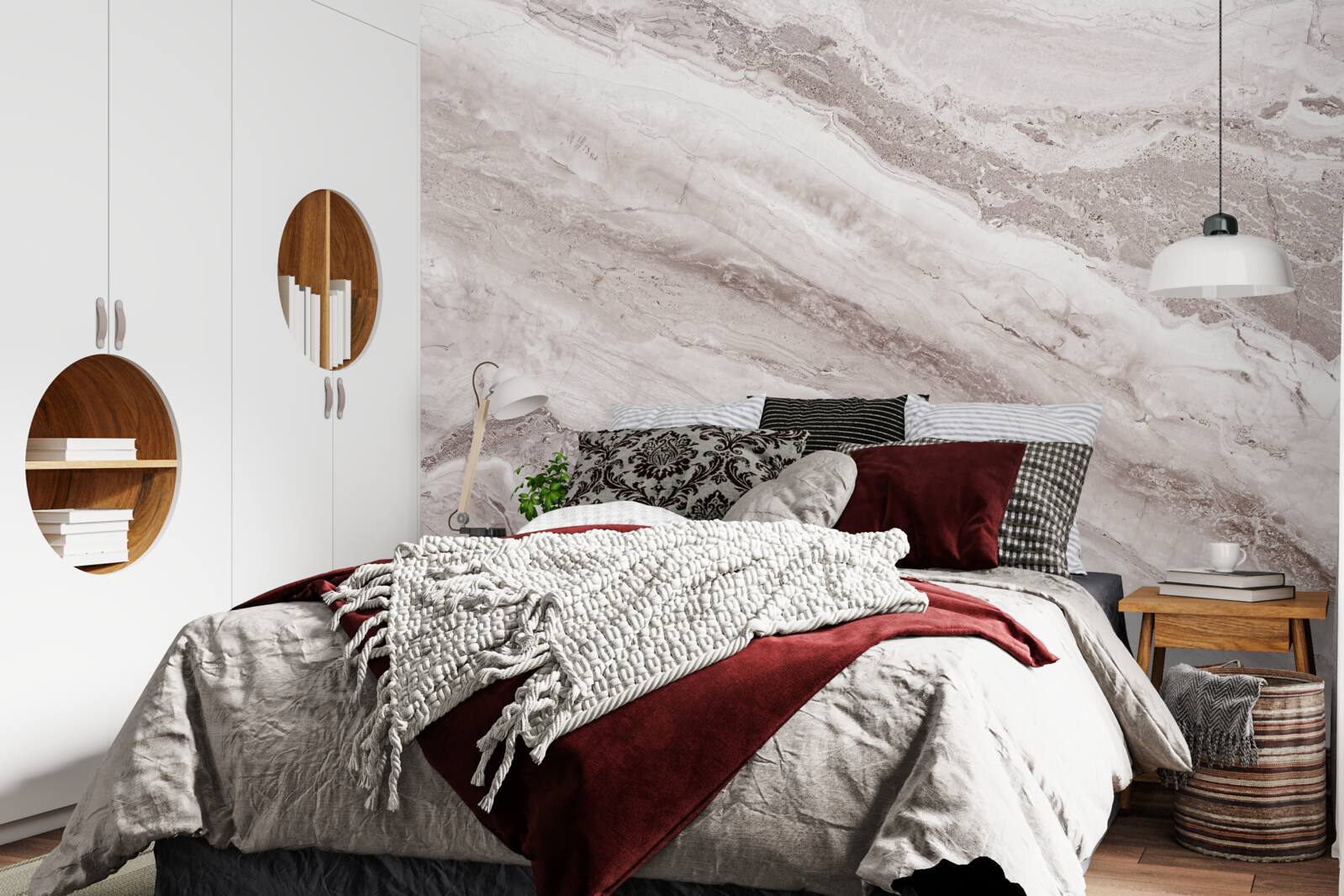 Fotobehang lichtbruin marmer