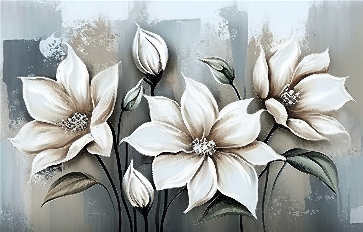 Fotobehang het boeket bevat witte bloemen