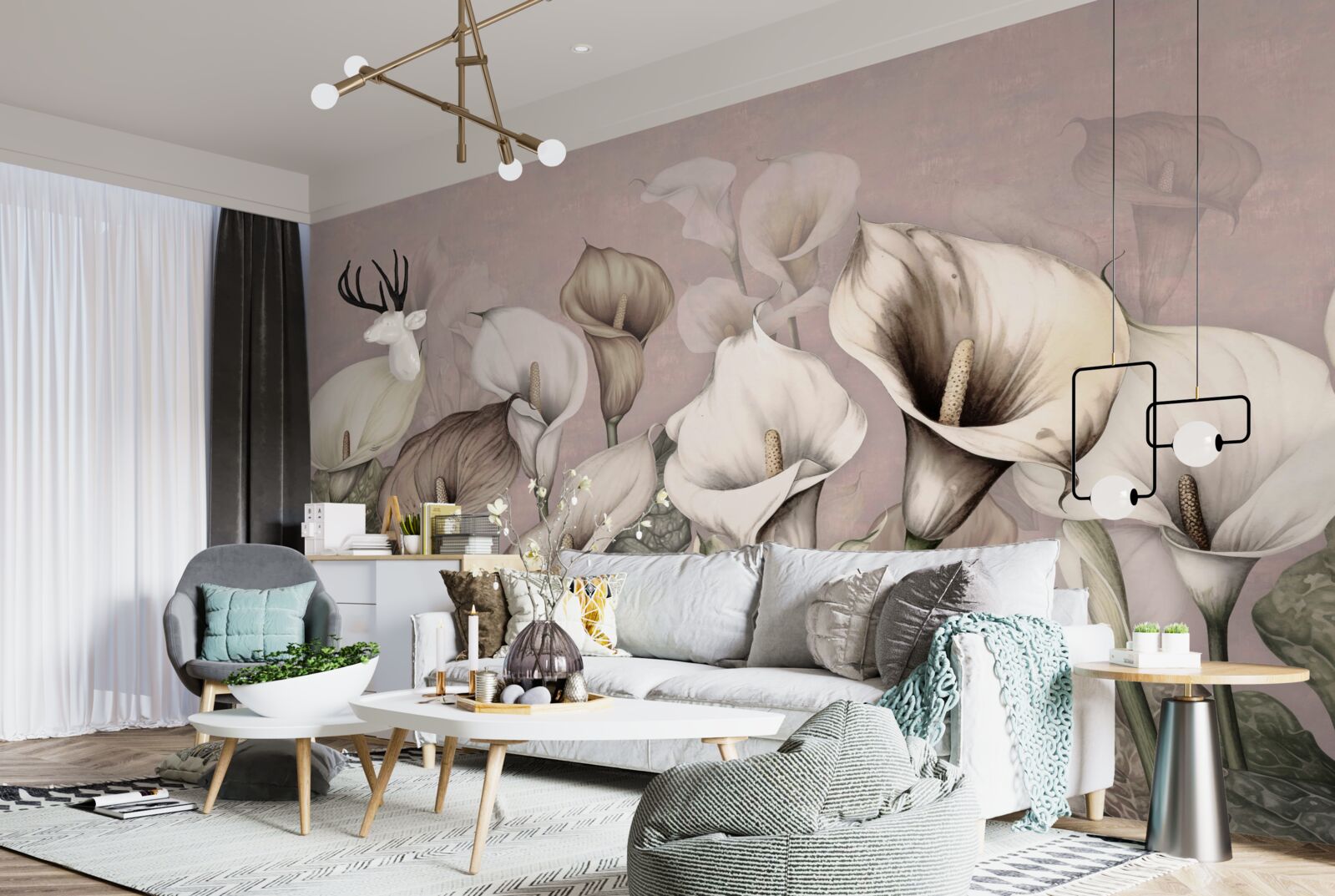 Fotobehang hoopje bleke uitwerpselen