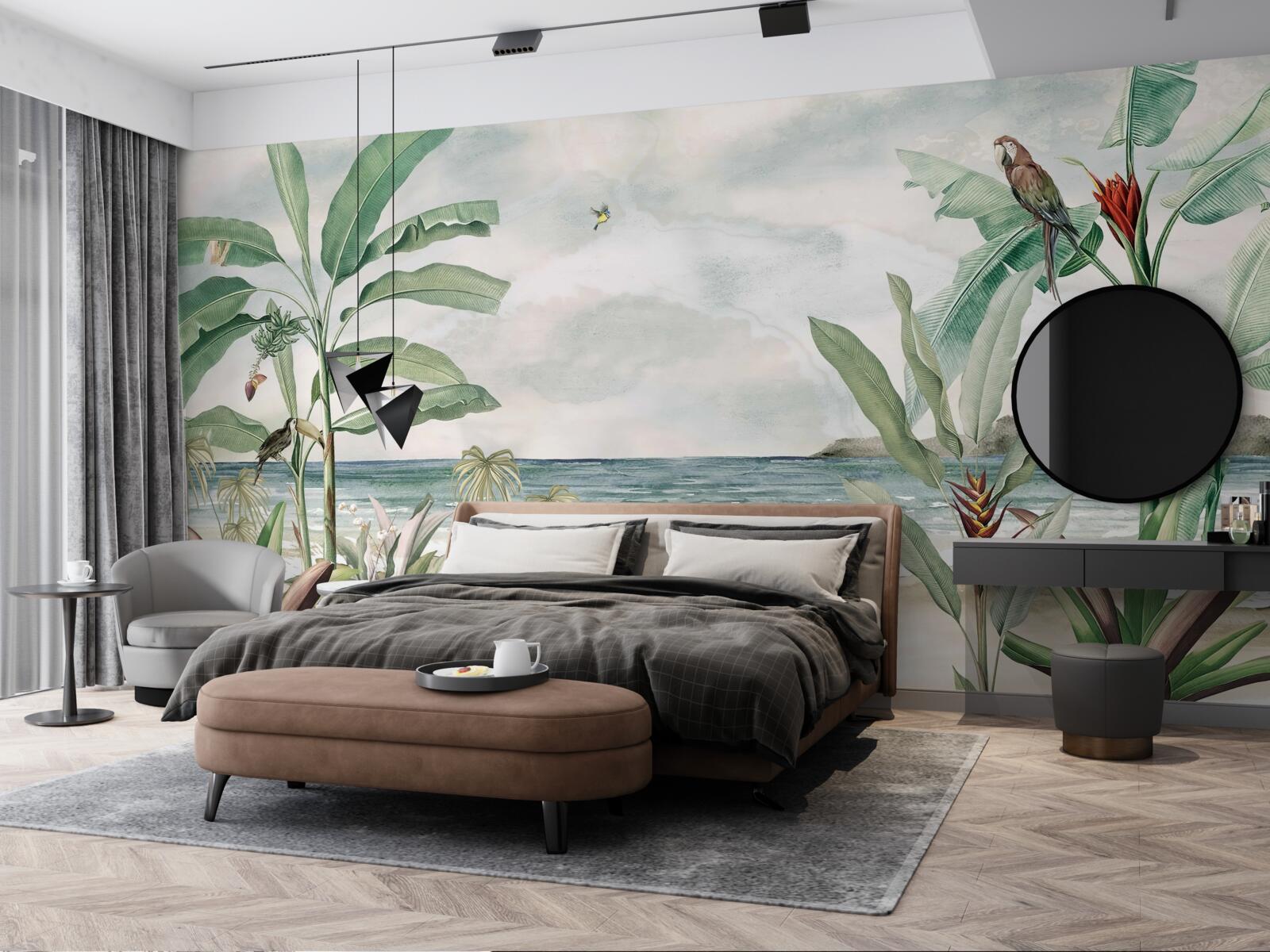 Fotobehang tropische kusten en kalme golven