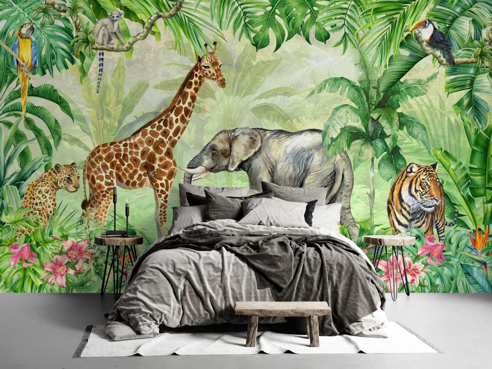 Fotobehang afrikanen op vakantie