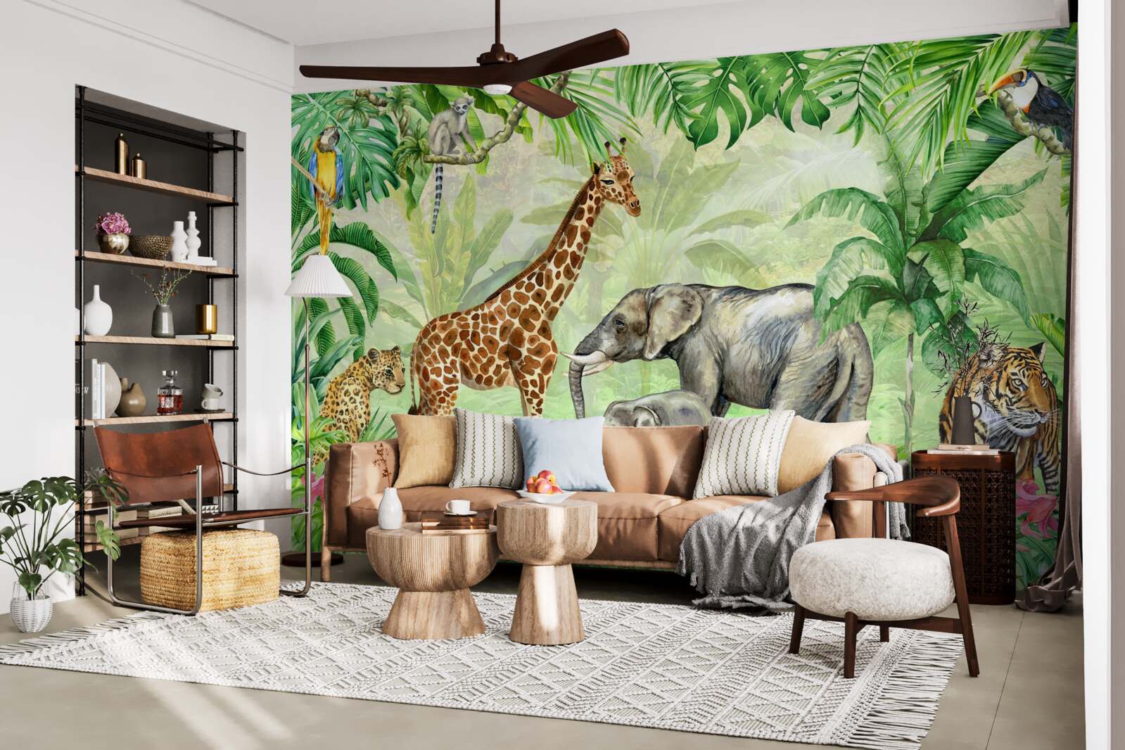 Fotobehang afrikanen op vakantie