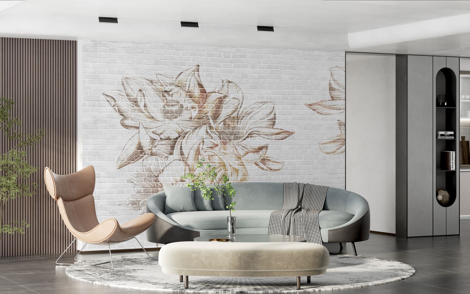 Fotobehang delicate blonde filicia