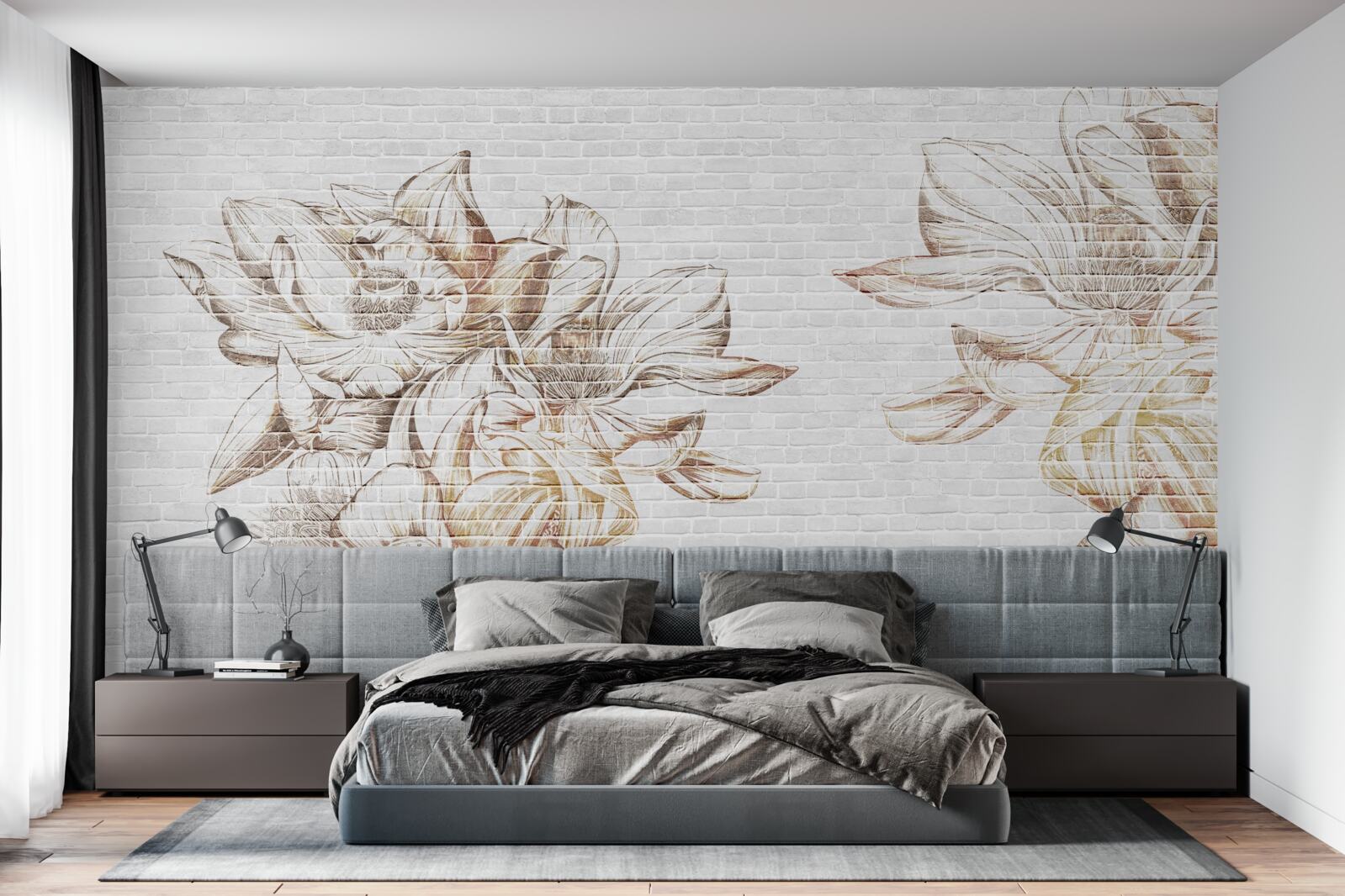 Fotobehang delicate blonde filicia