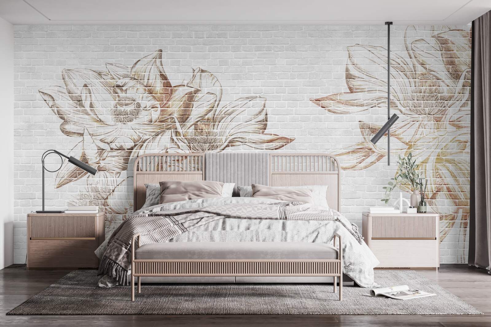 Fotobehang delicate blonde filicia