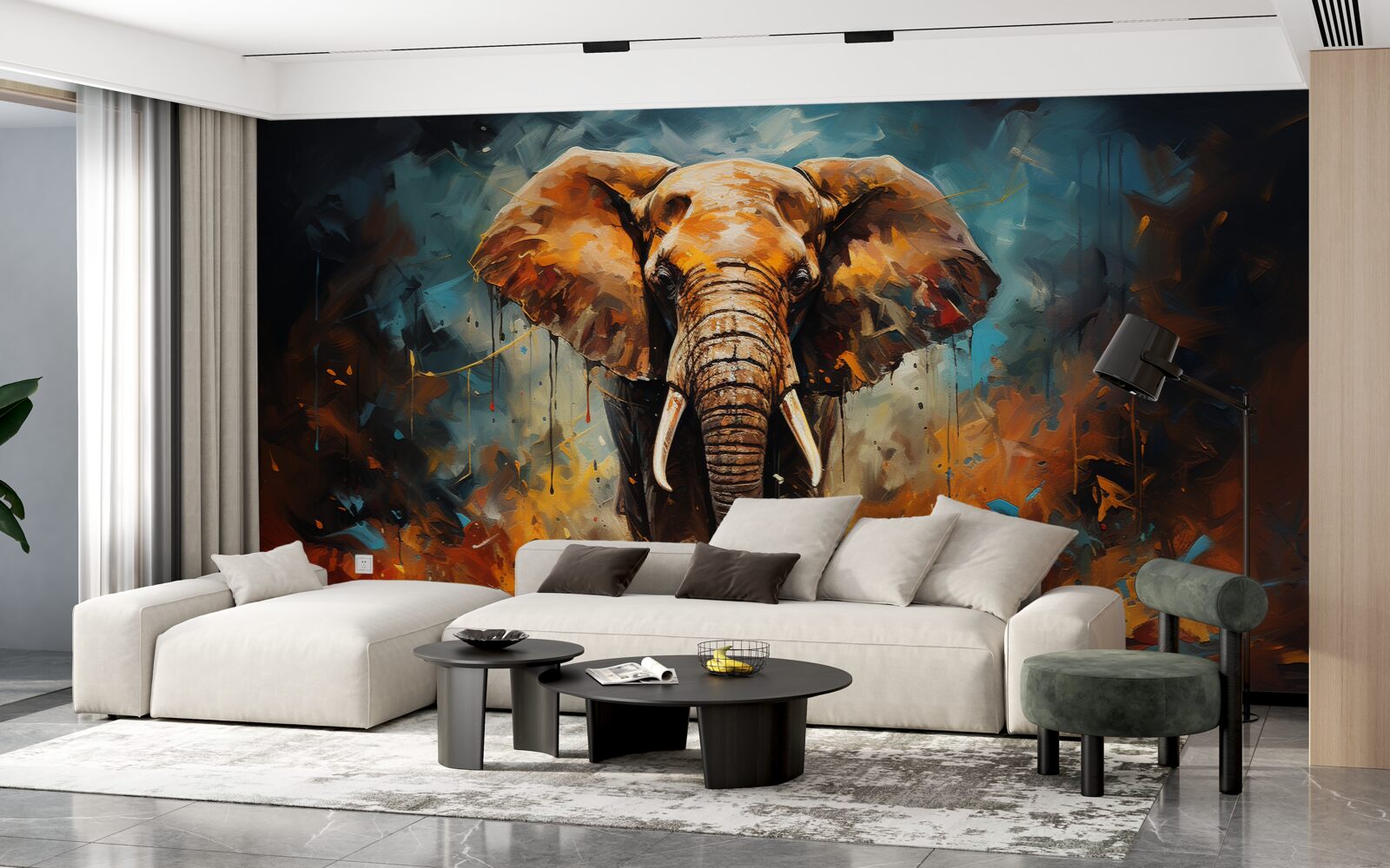 Olifanten fotobehang