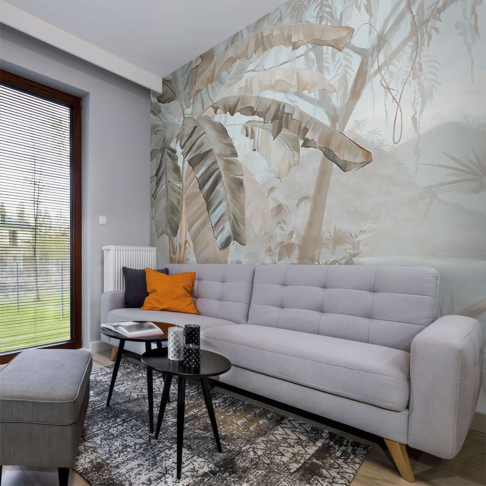 Fotobehang een met palmen omzoomde kustlijn die doet denken aan het paradijs