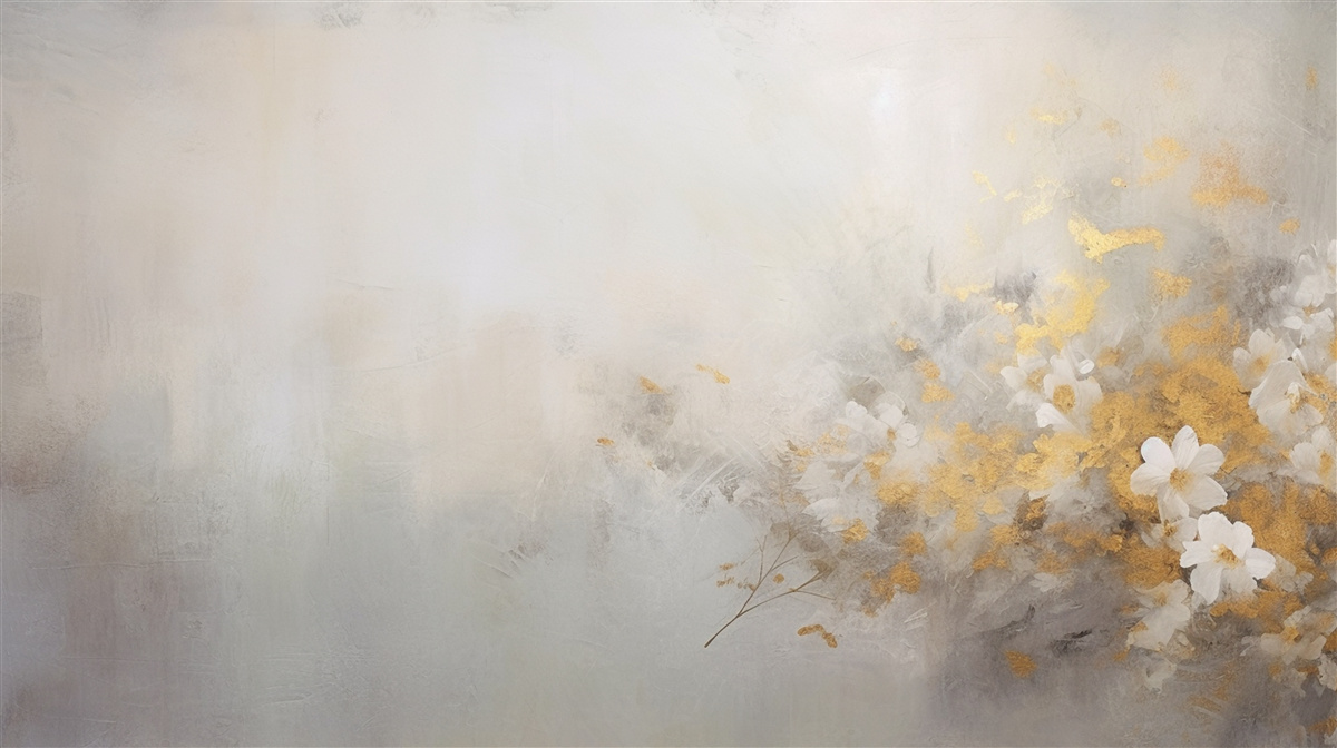 Fotobehang een mistige herfstochtend in een dicht bos