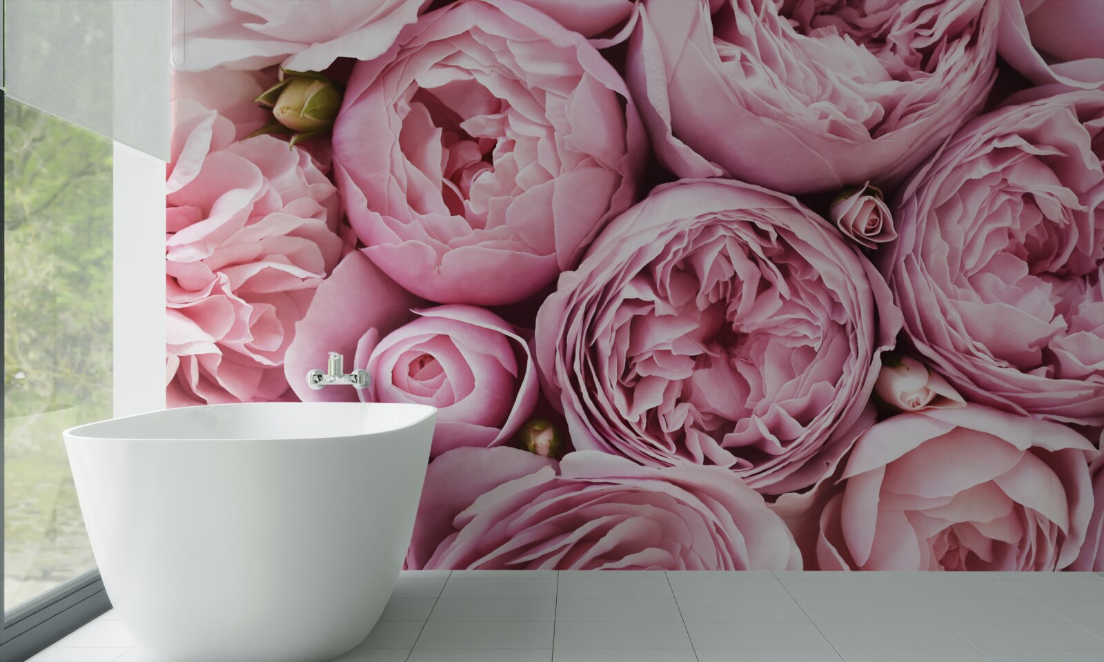 Fotobehang een roos in een boeket is een onvergetelijk gezicht