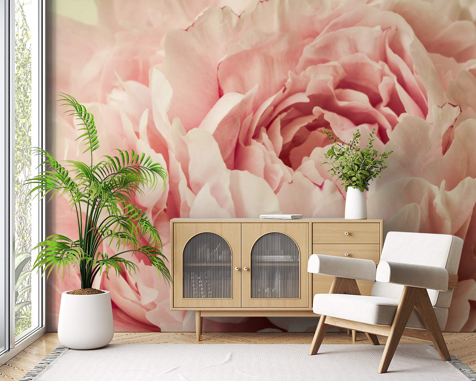 Fotobehang fijne aster bloemkorrels