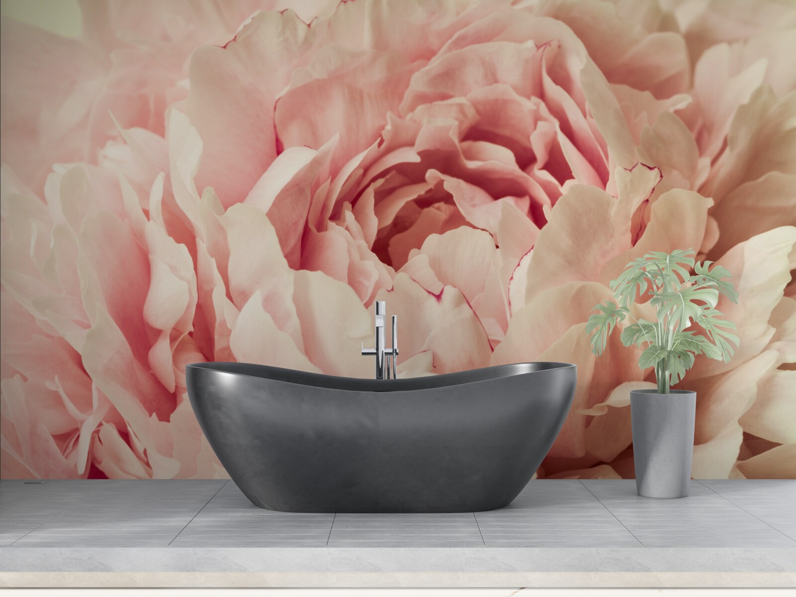 Fotobehang fijne aster bloemkorrels