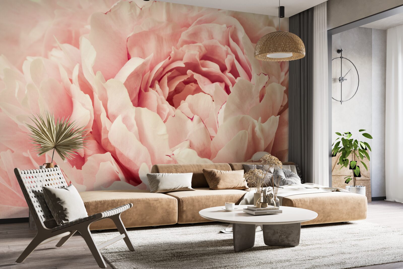 Fotobehang fijne aster bloemkorrels