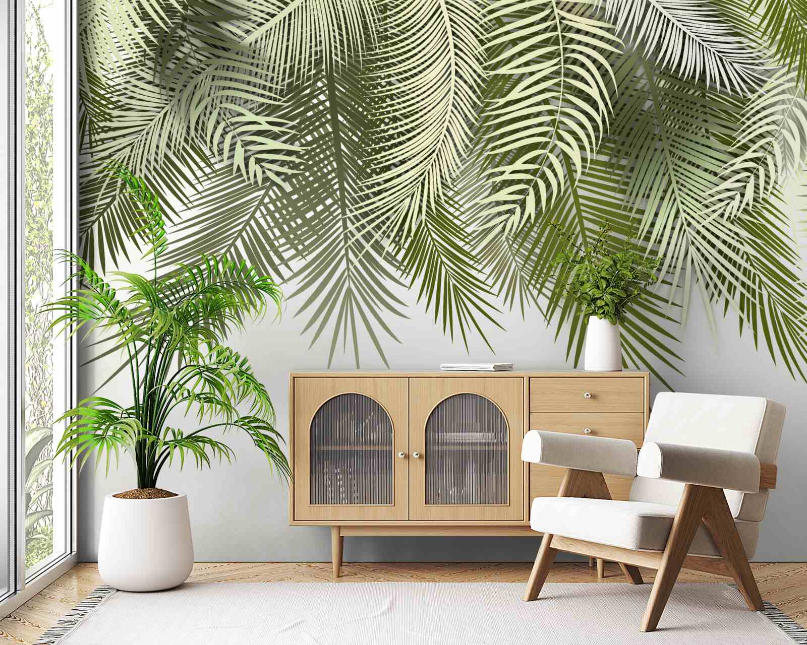 Fotobehang varen met groene schaduw, hangend