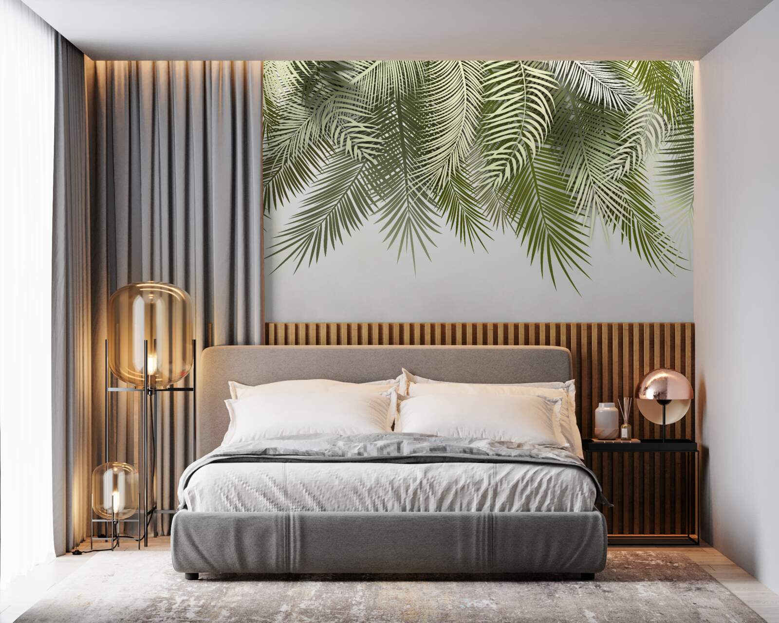 Fotobehang varen met groene schaduw, hangend