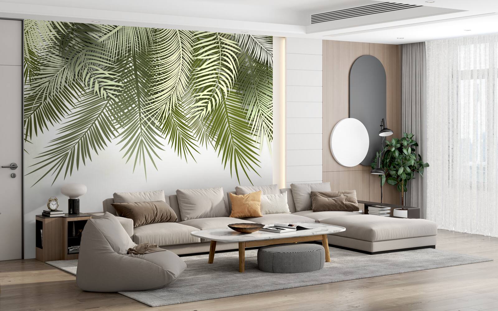 Fotobehang varen met groene schaduw, hangend