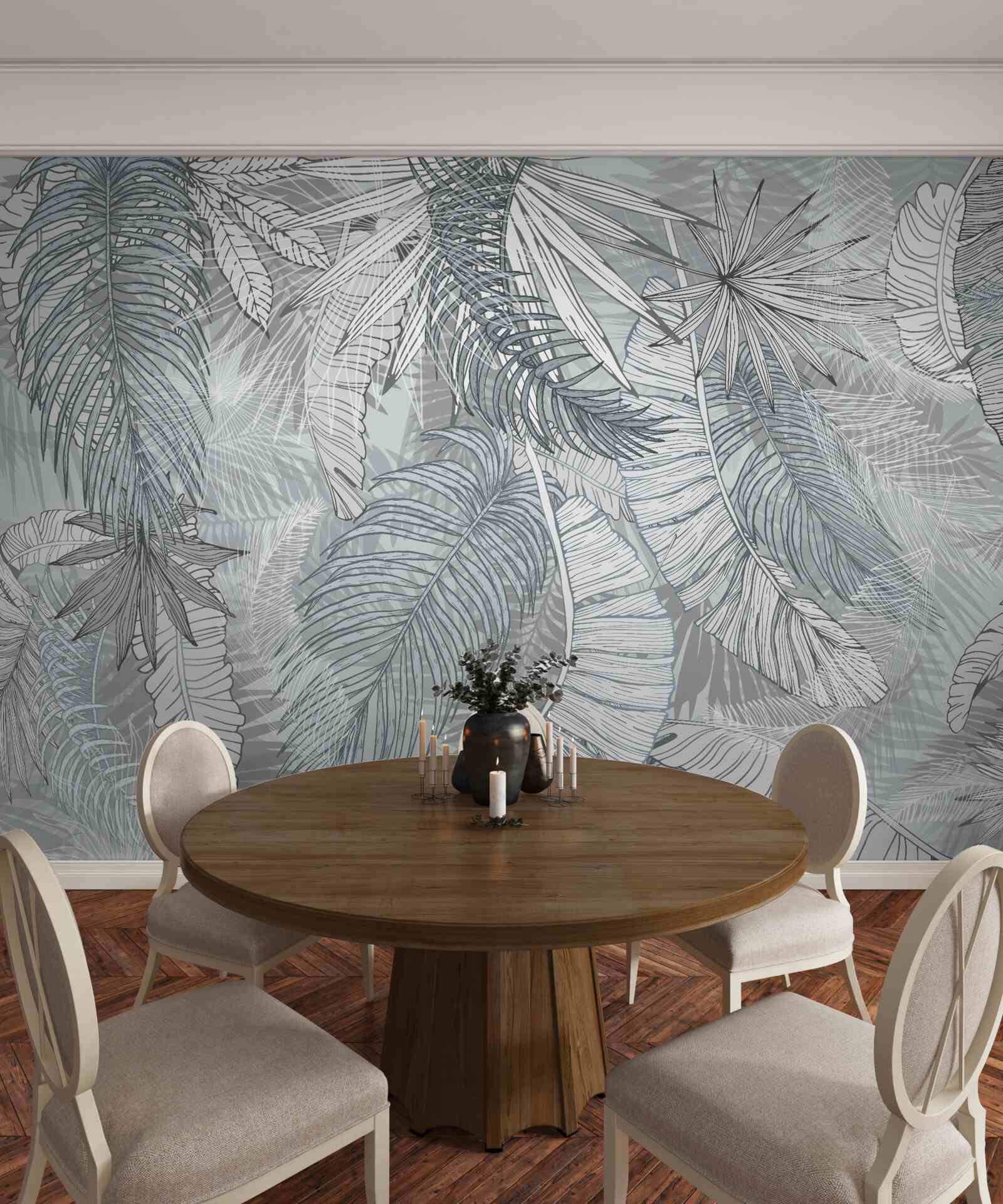 Fotobehang tropische vegetatie bladeren