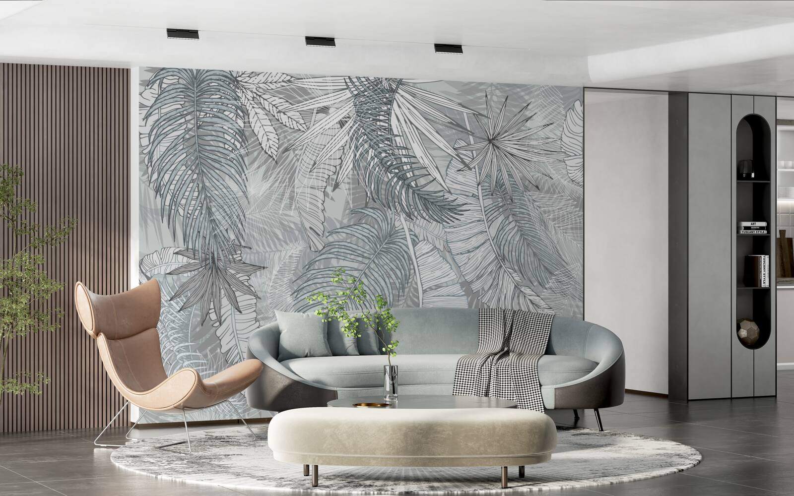 Fotobehang tropische vegetatie bladeren