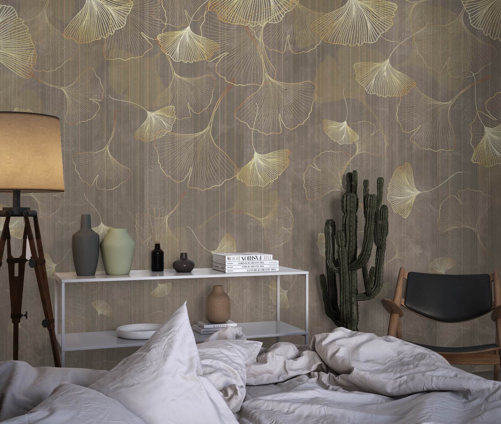 Fotobehang bloemblaadjes die uit de lucht vallen