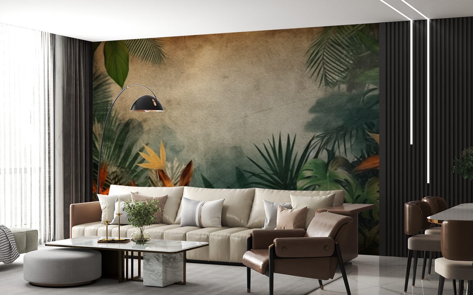 Fotobehang regen in een tropisch oerwoud