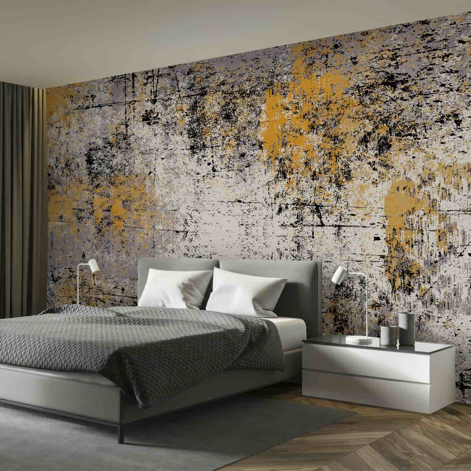 Fotobehang abstractie op een kalme herfstkust