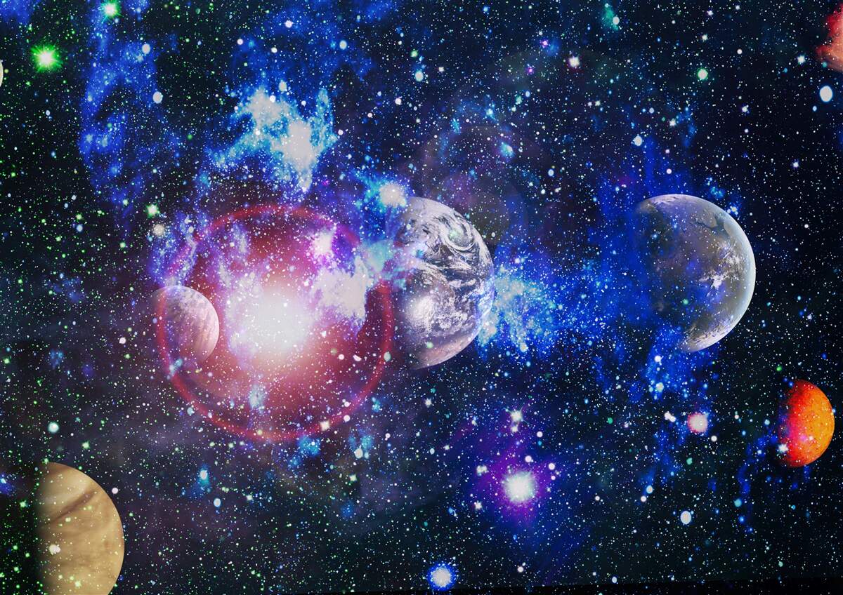 Fotobehang een ruim en mysterieus universum
