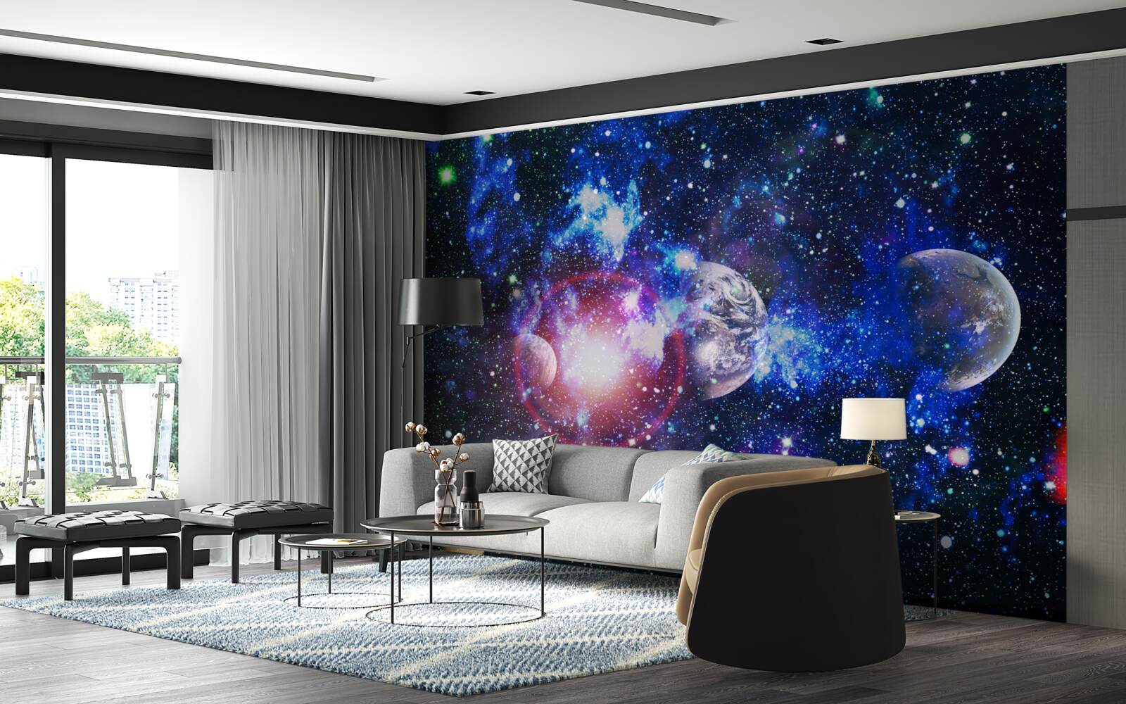 Fotobehang een ruim en mysterieus universum