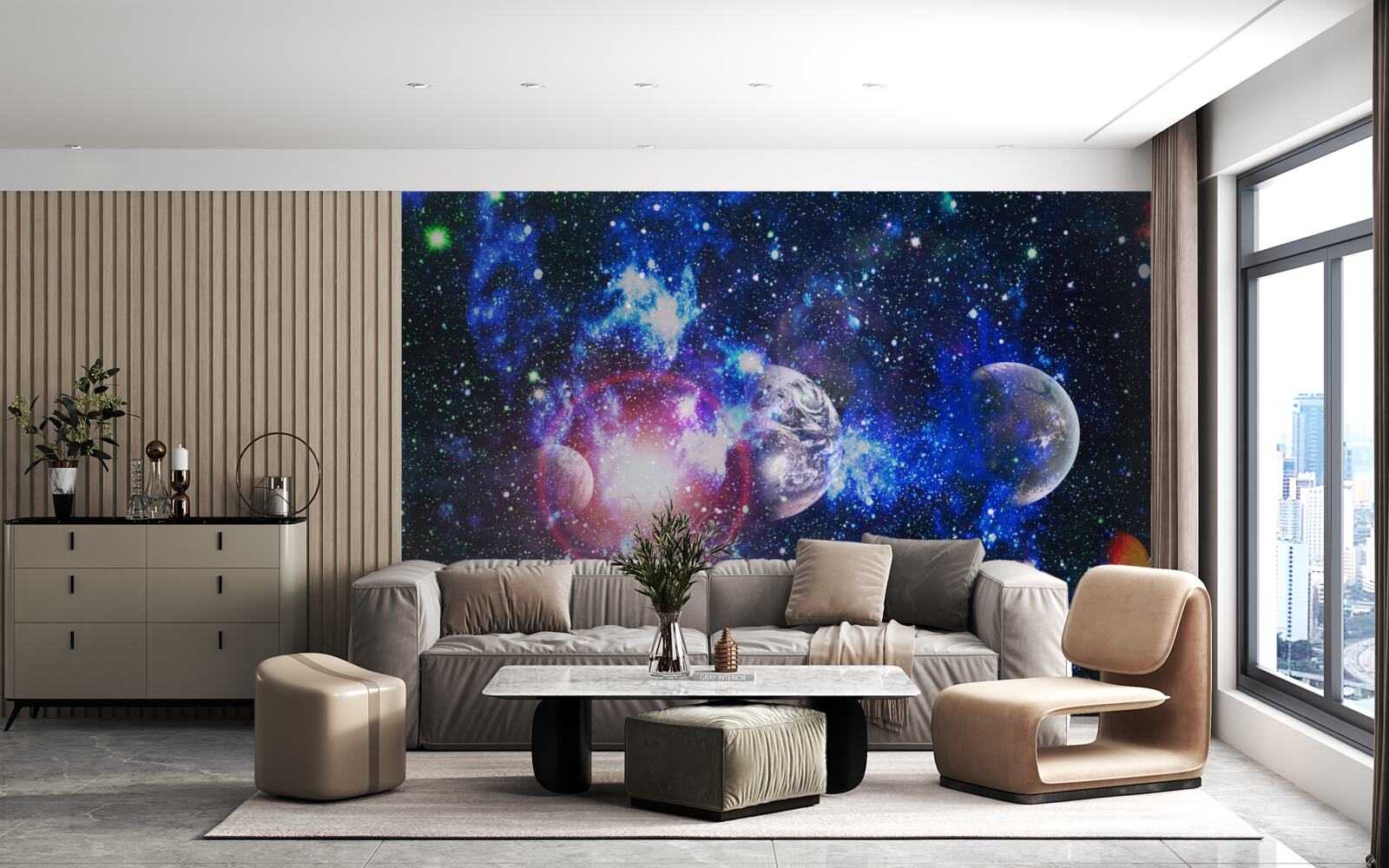 Fotobehang een ruim en mysterieus universum