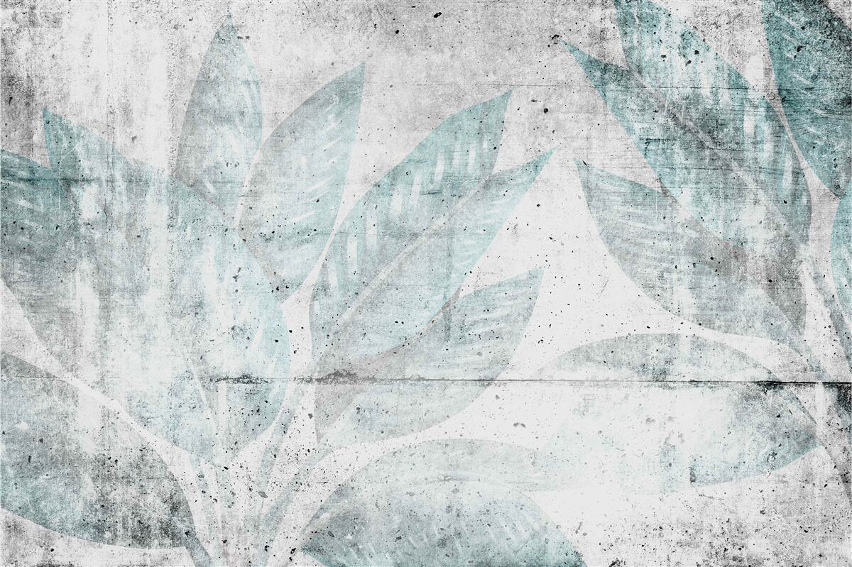 Fotobehang prints van grote herfstbladeren