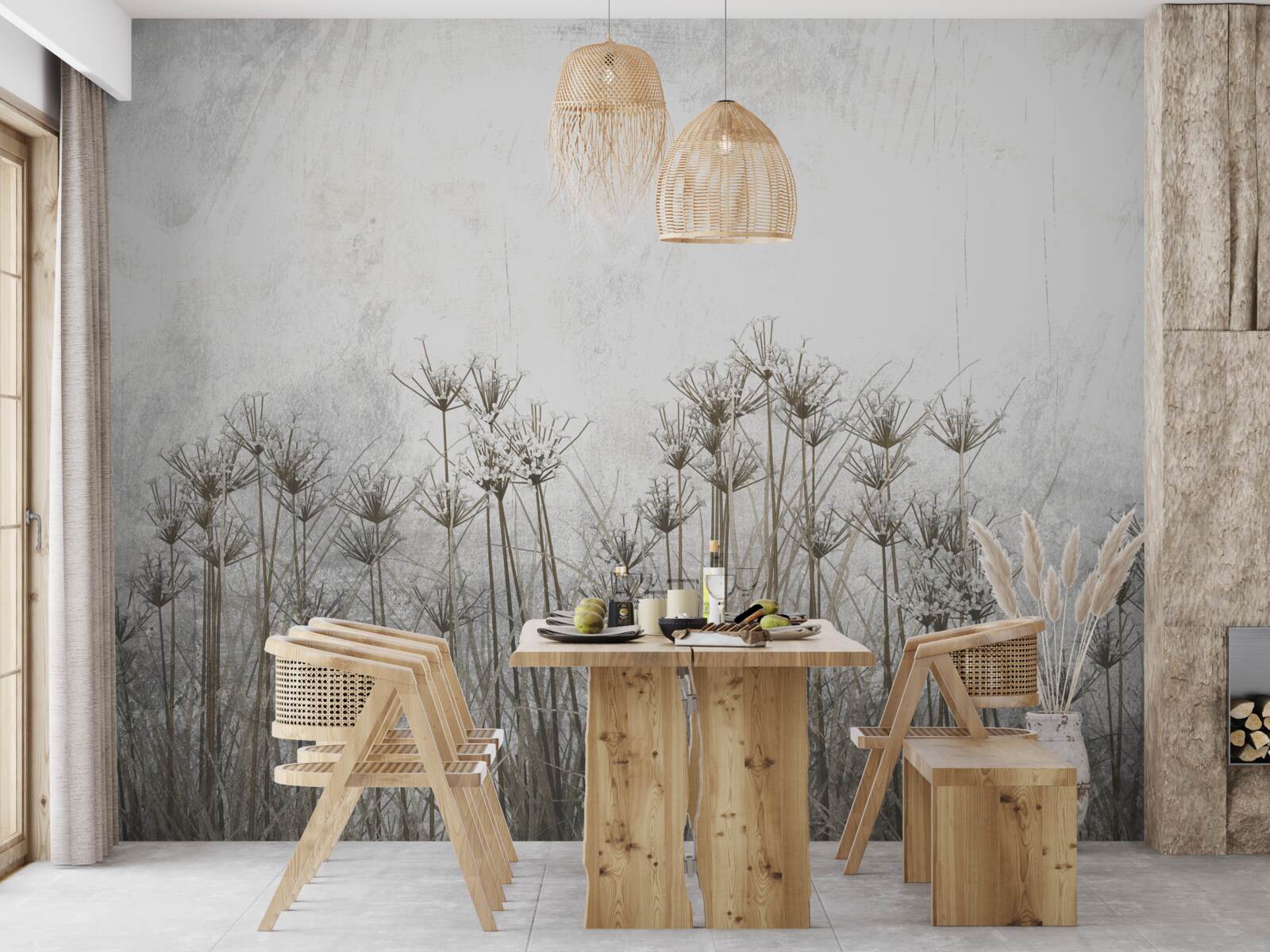 Fotobehang delicate holle kuit