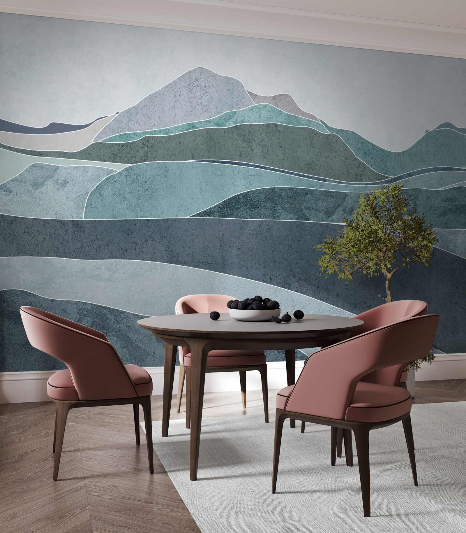 Fotobehang rivieren die uit koude bergen stromen