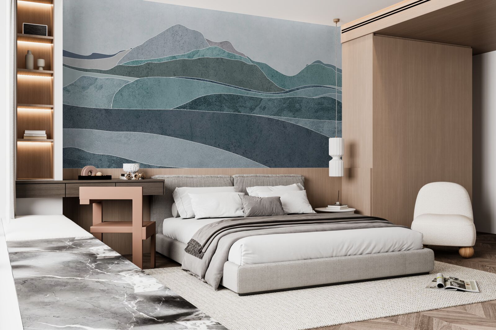 Fotobehang rivieren die uit koude bergen stromen