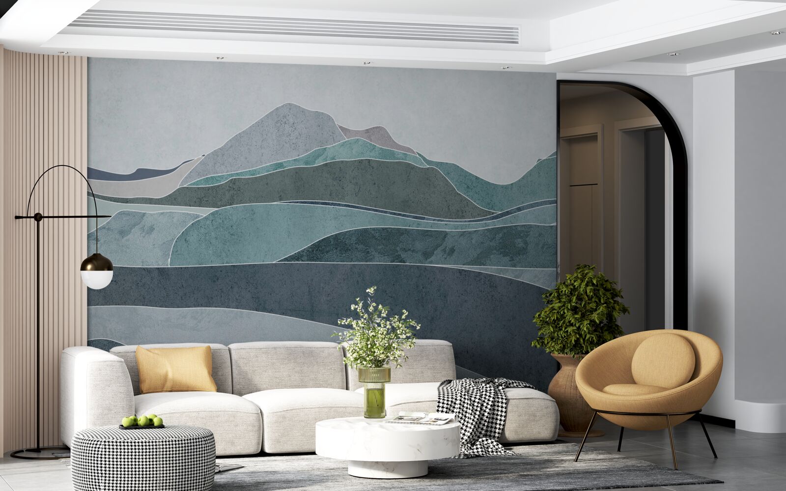 Fotobehang rivieren die uit koude bergen stromen