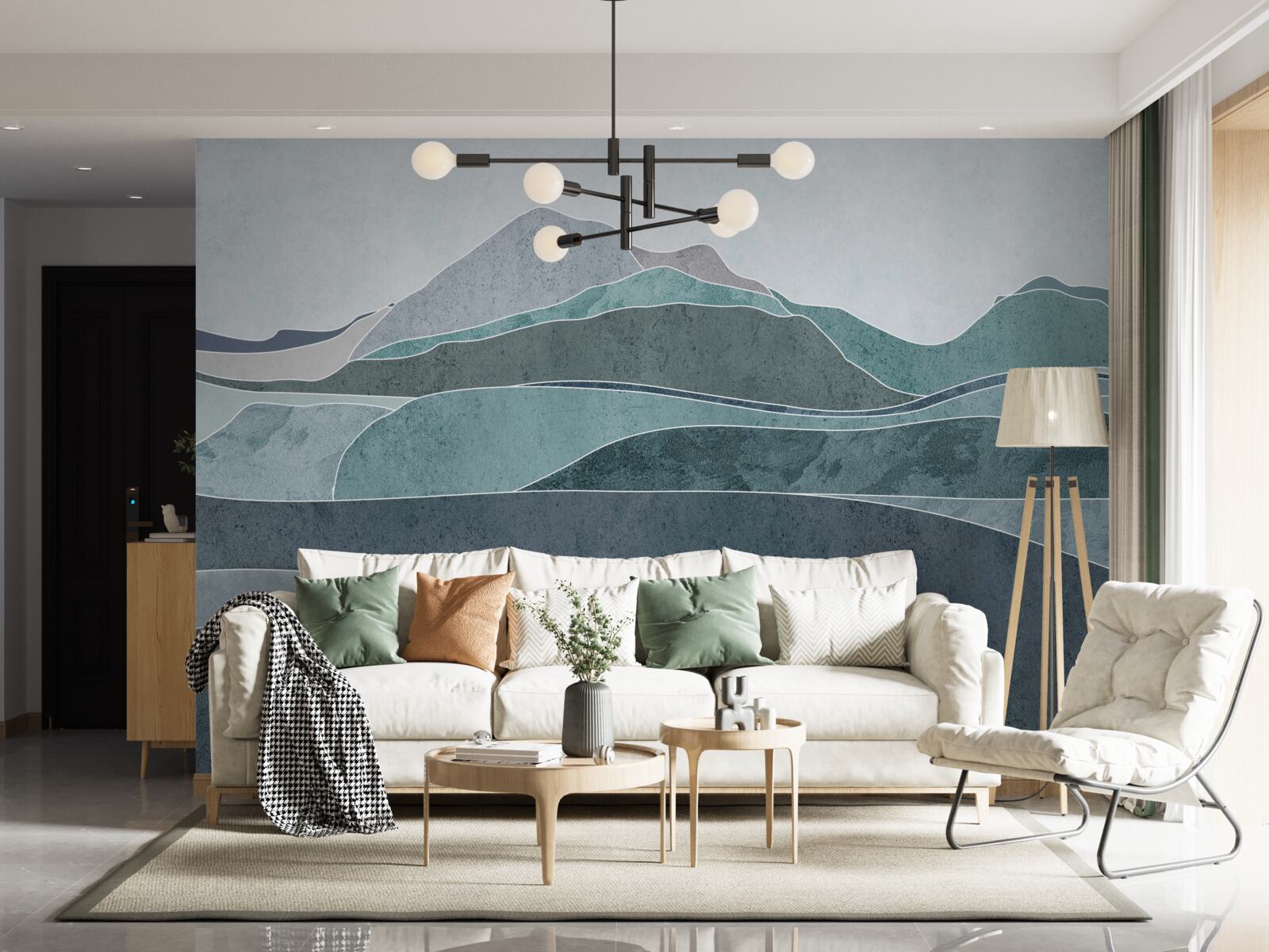 Fotobehang rivieren die uit koude bergen stromen