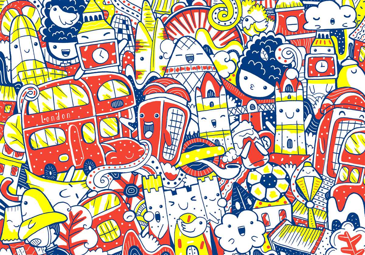 Fotobehang heldere graffiti op de muur