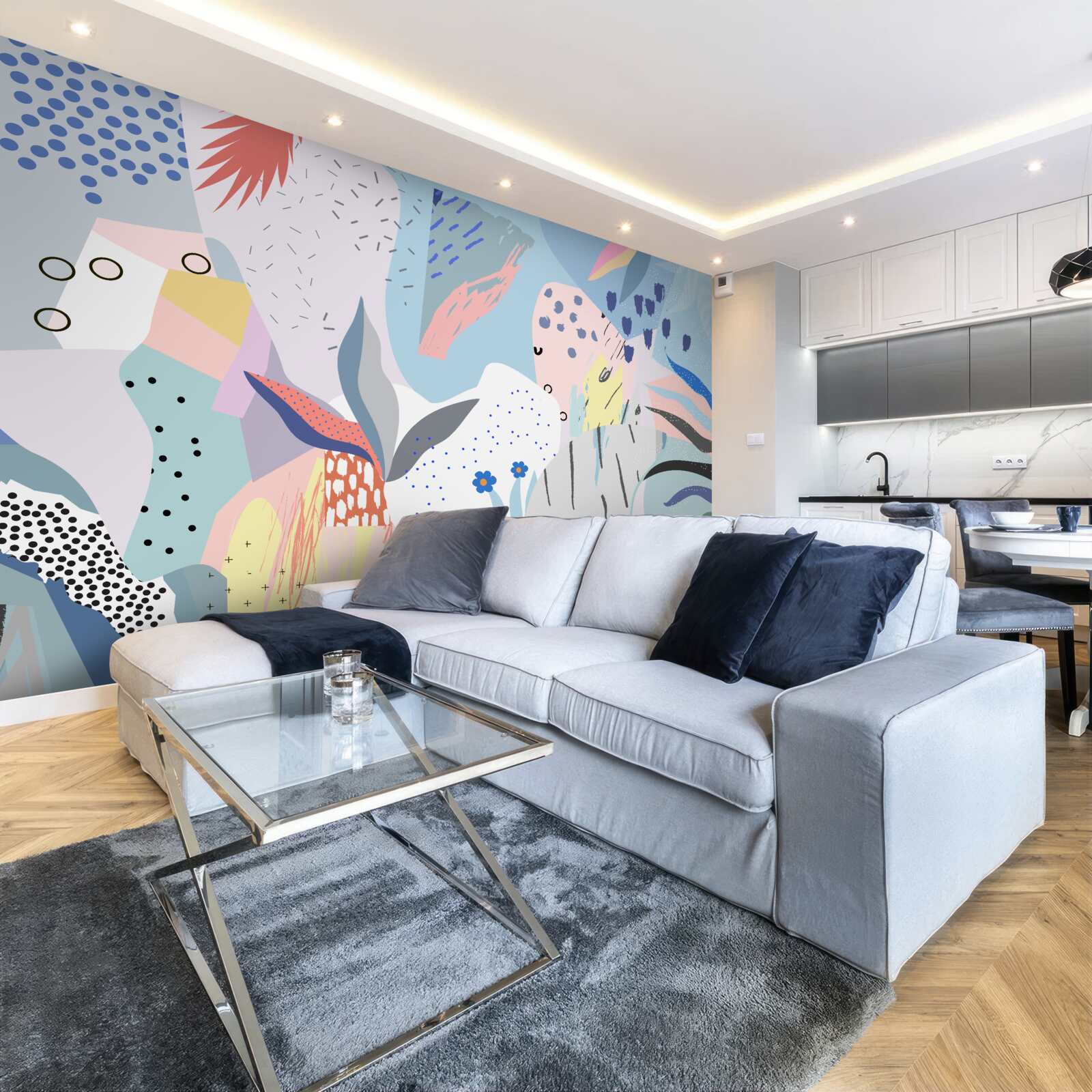 Fotobehang abstractie van het regenwoud