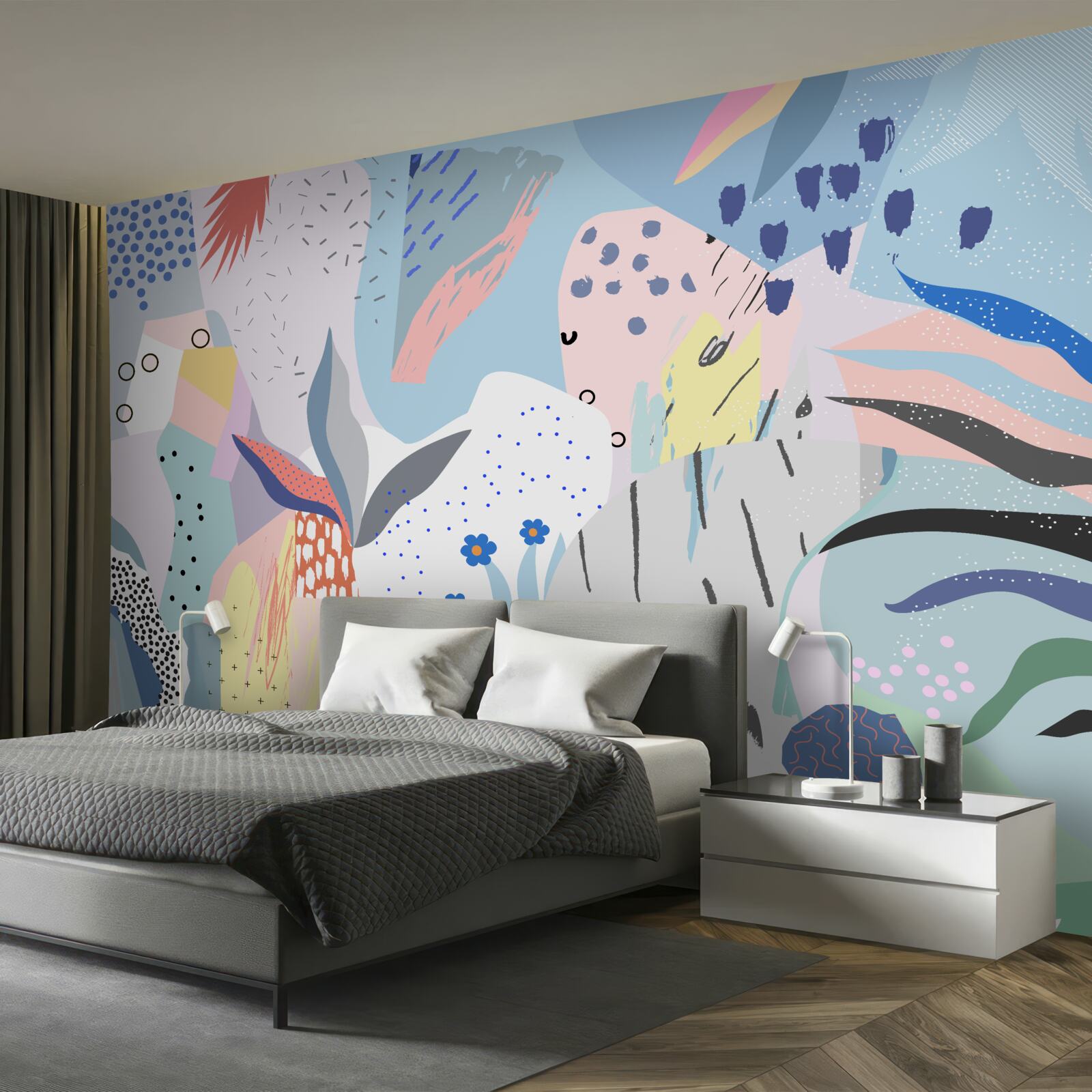 Fotobehang abstractie van het regenwoud