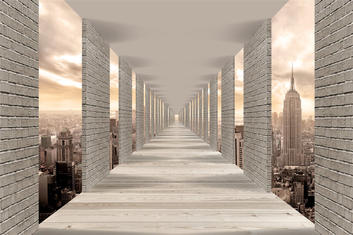 Fotobehang de tunnel van new york