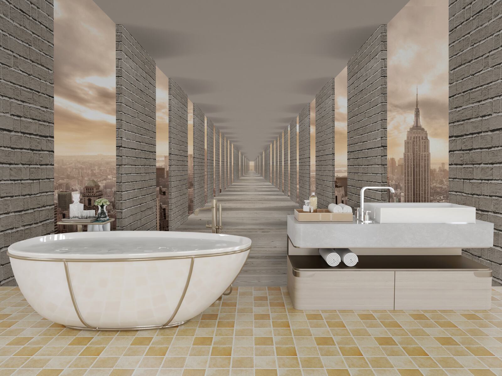 Fotobehang de tunnel van new york