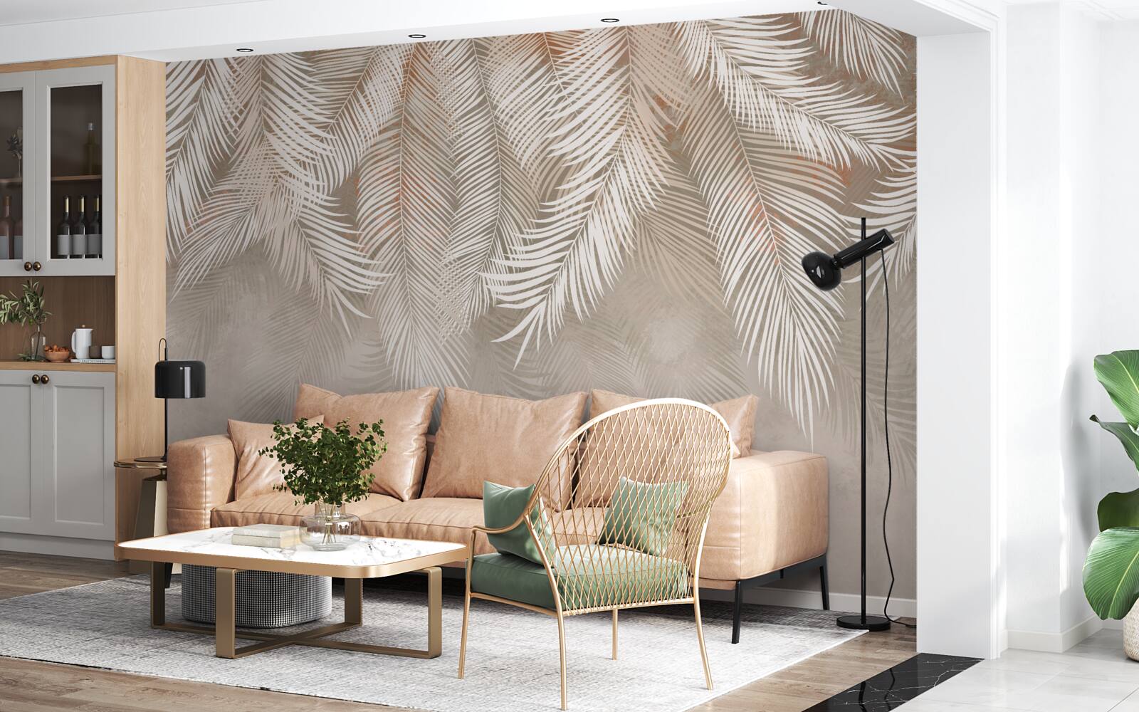 Fotobehang palmbladeren uit de tropen