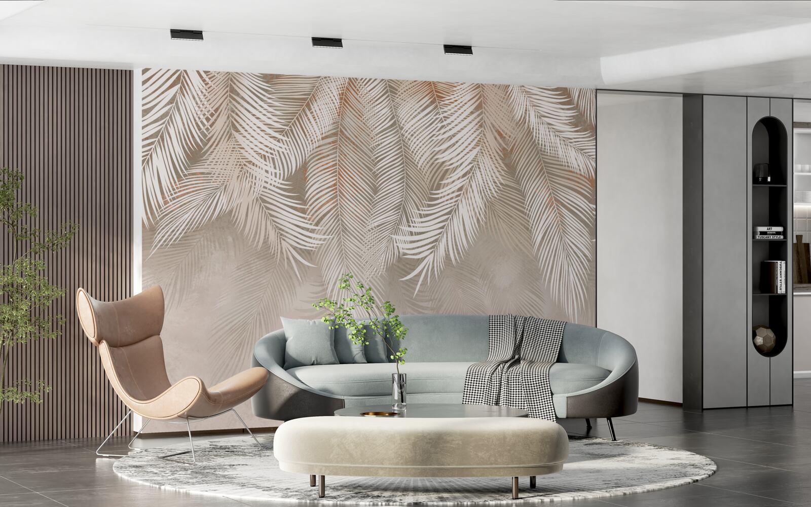 Fotobehang palmbladeren uit de tropen