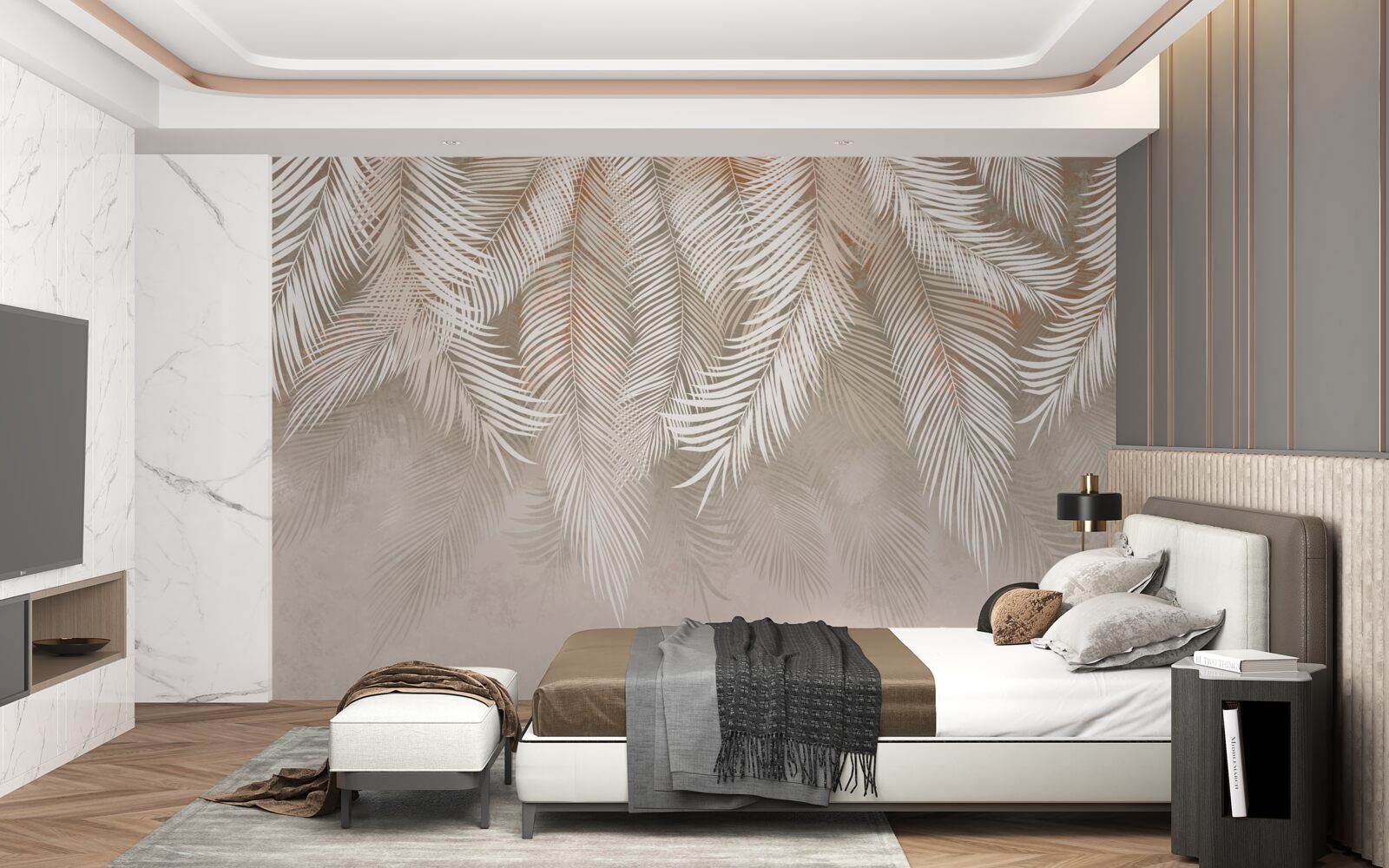 Fotobehang palmbladeren uit de tropen