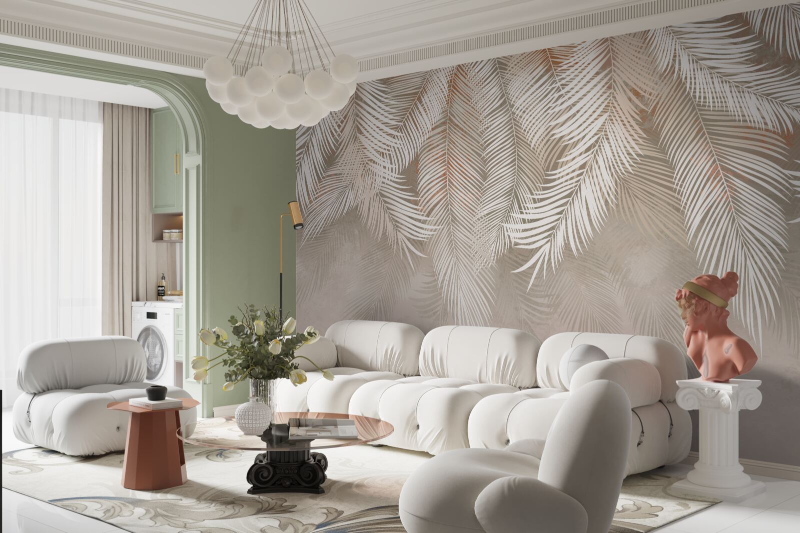 Fotobehang palmbladeren uit de tropen