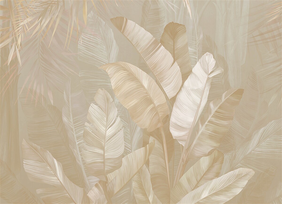 Fotobehang diversiteit van tropisch gebladerte