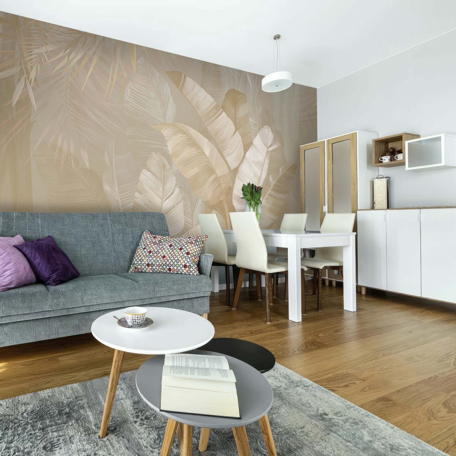 Fotobehang diversiteit van tropisch gebladerte