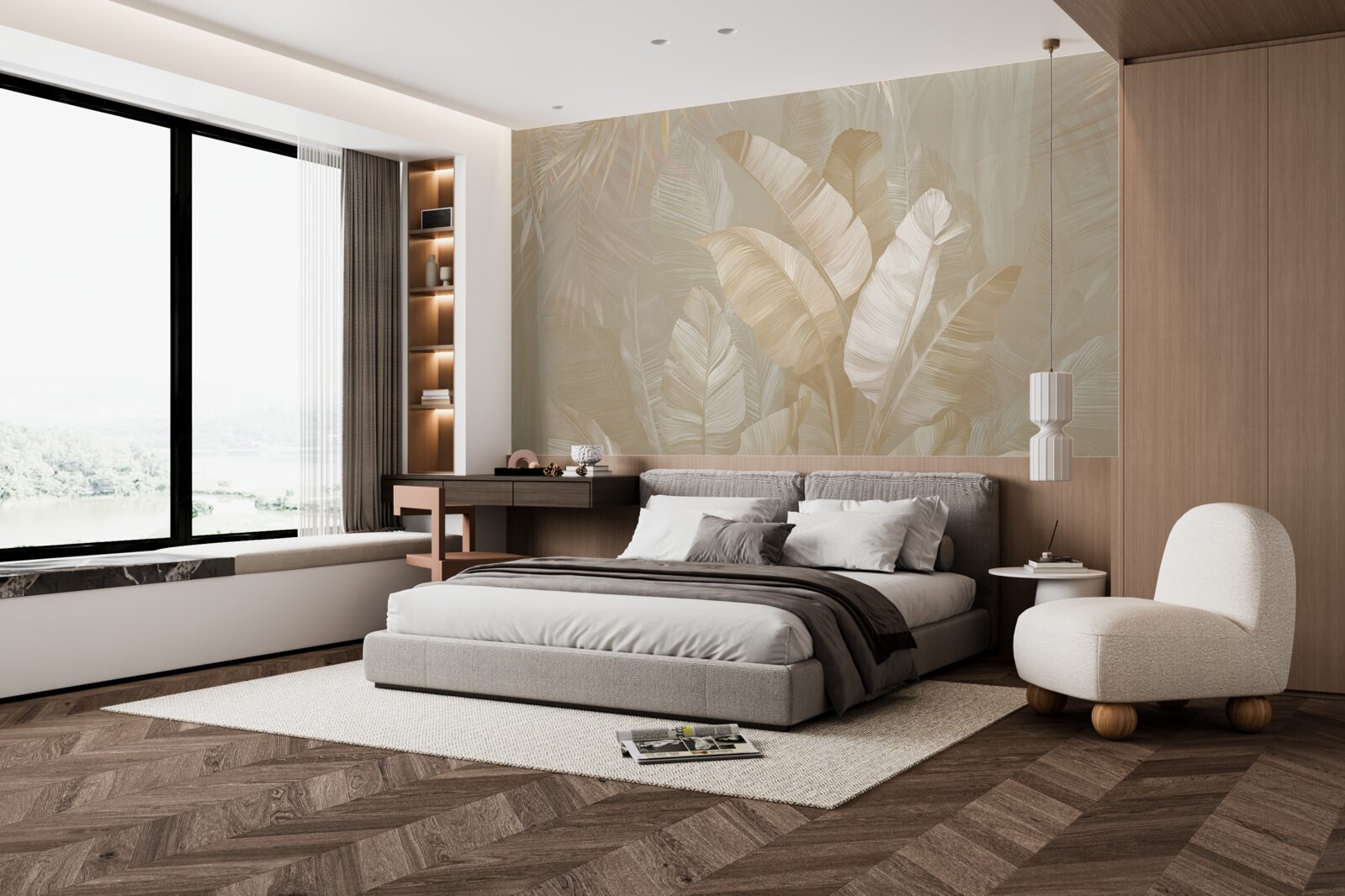 Fotobehang diversiteit van tropisch gebladerte