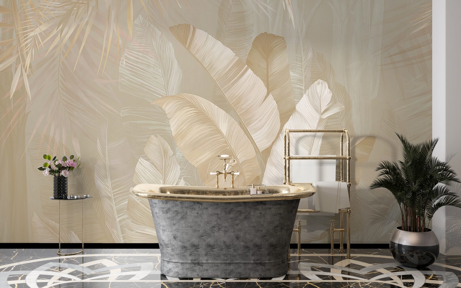 Fotobehang diversiteit van tropisch gebladerte